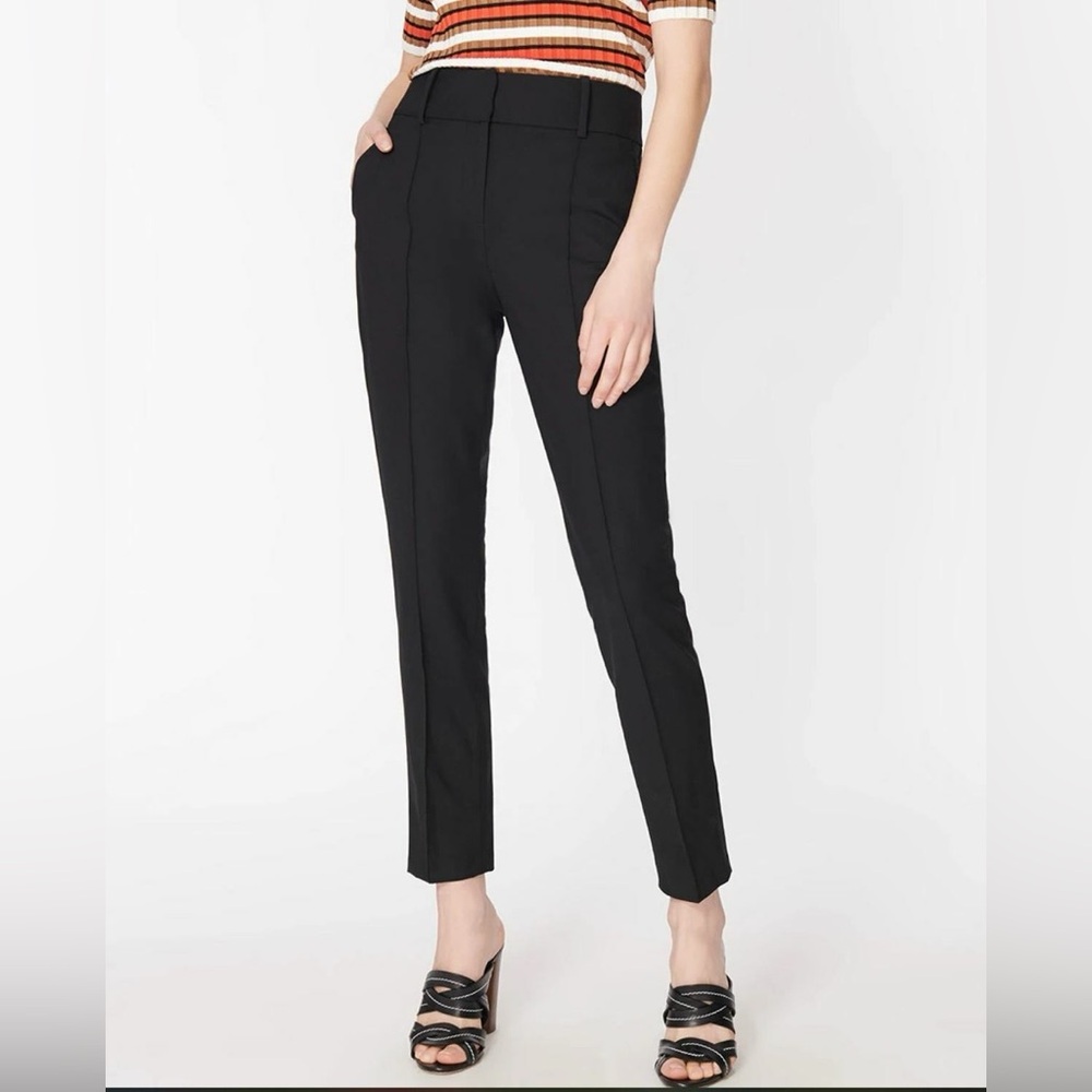 Veronica Beard Black Cropped Ankle Pants